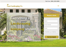 Tablet Screenshot of lucalandscapingco.com